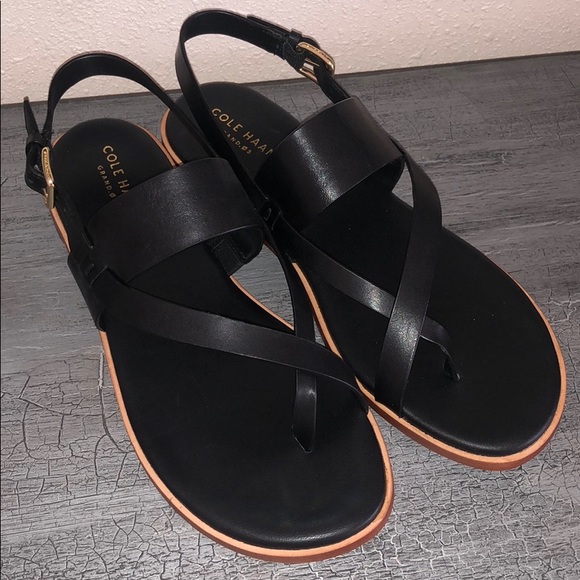 Cole haan black sandals Clearance